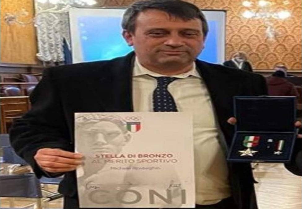 Il Presidente Rosteghin premiato con la Stella di Bronzo CONI