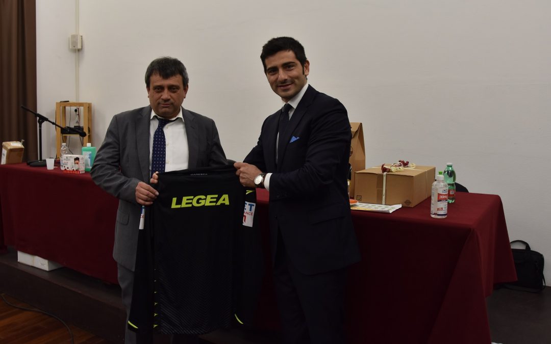 L’arbitro CAN Maresca a Chioggia: “il calcio è semplice”